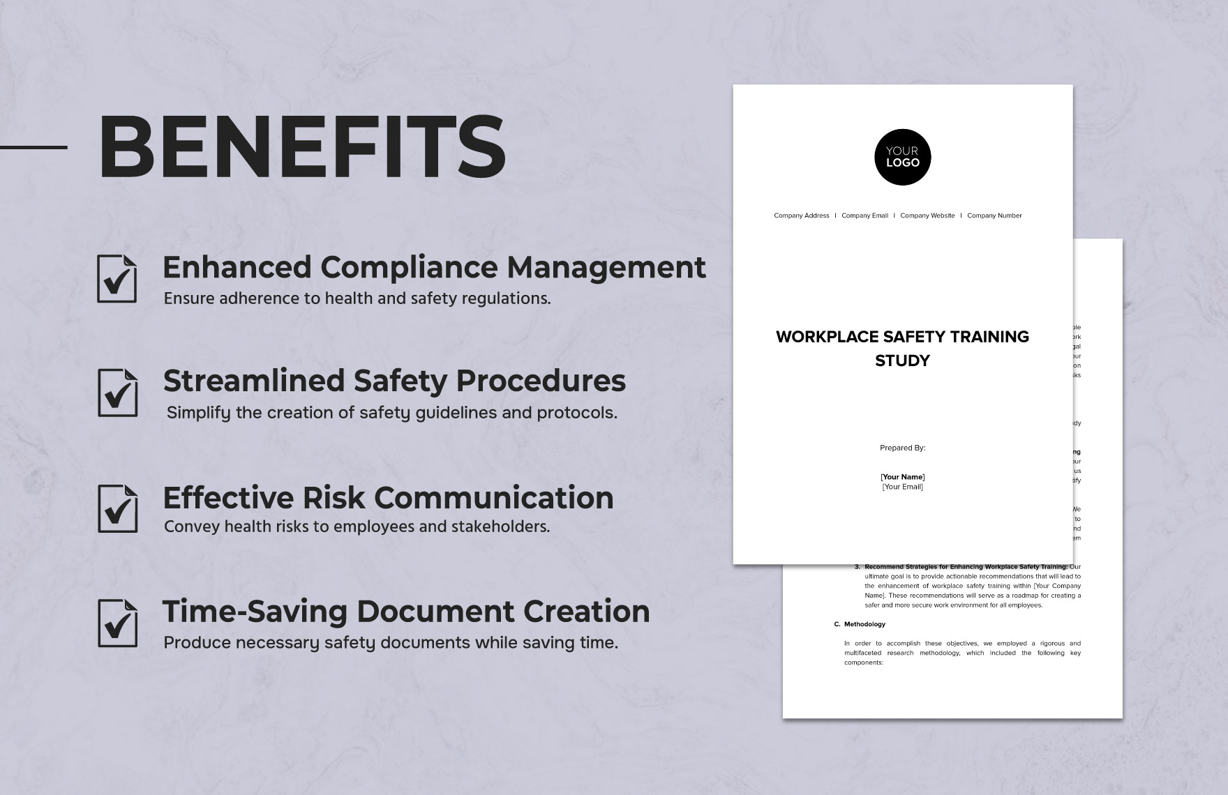 Workplace Safety Training Study Template