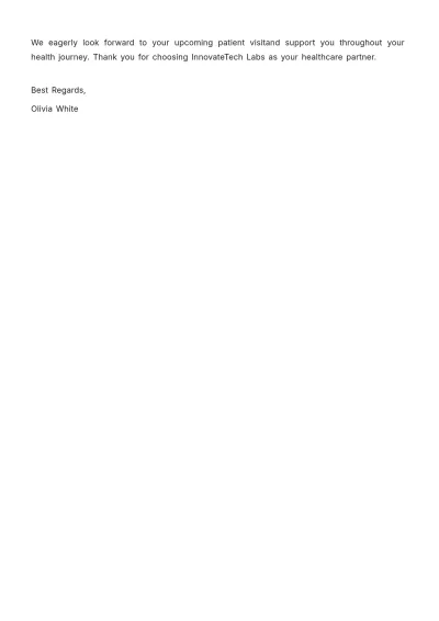 Free Hospital Appointment Note Template to Edit Online