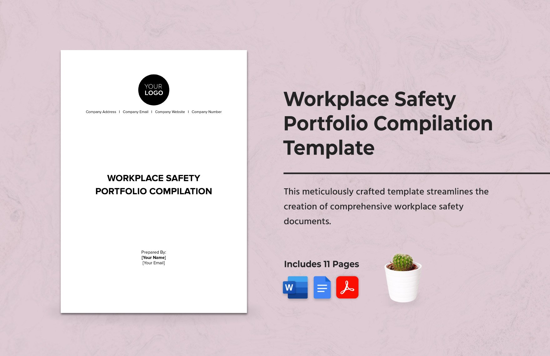 Workplace Safety Portfolio Compilation Template