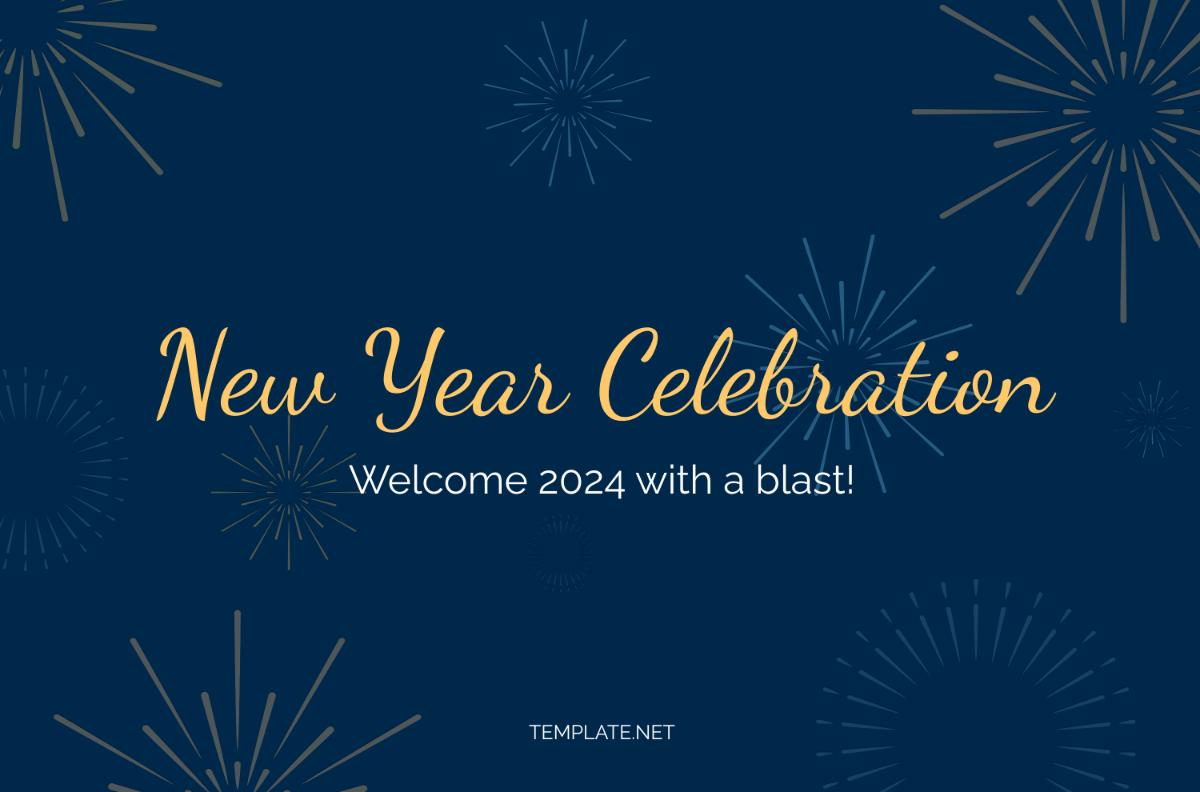New Year Celebration Banner Template