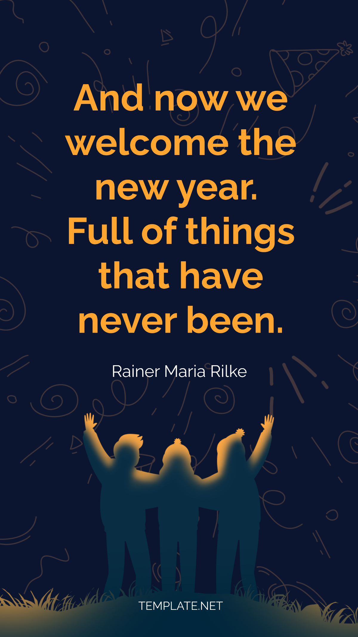 New Year Adventure Quotes Template