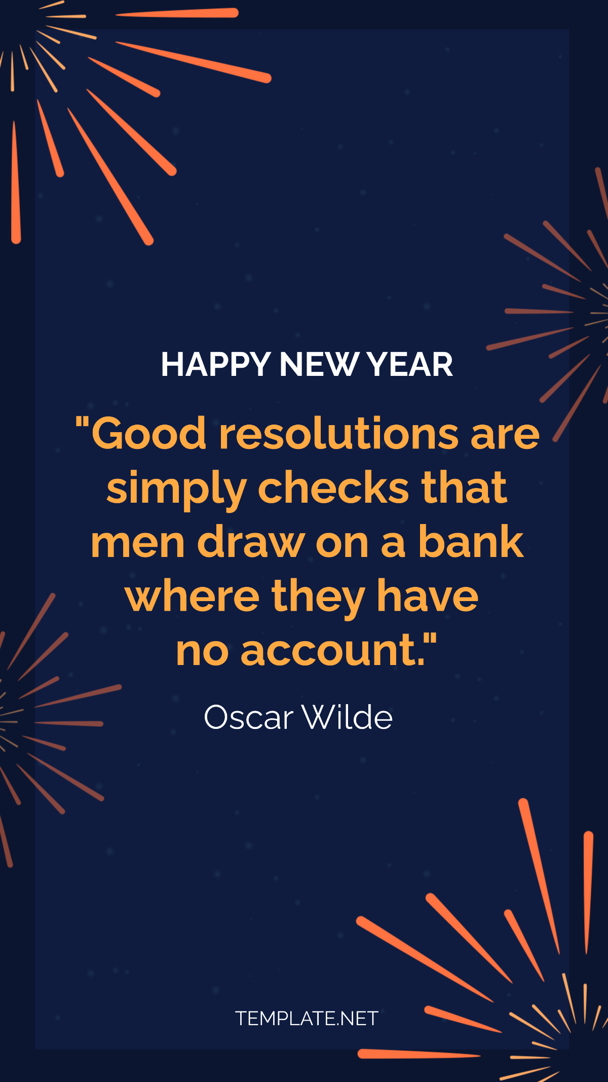 Free Sarcastic New Year Quotes Template