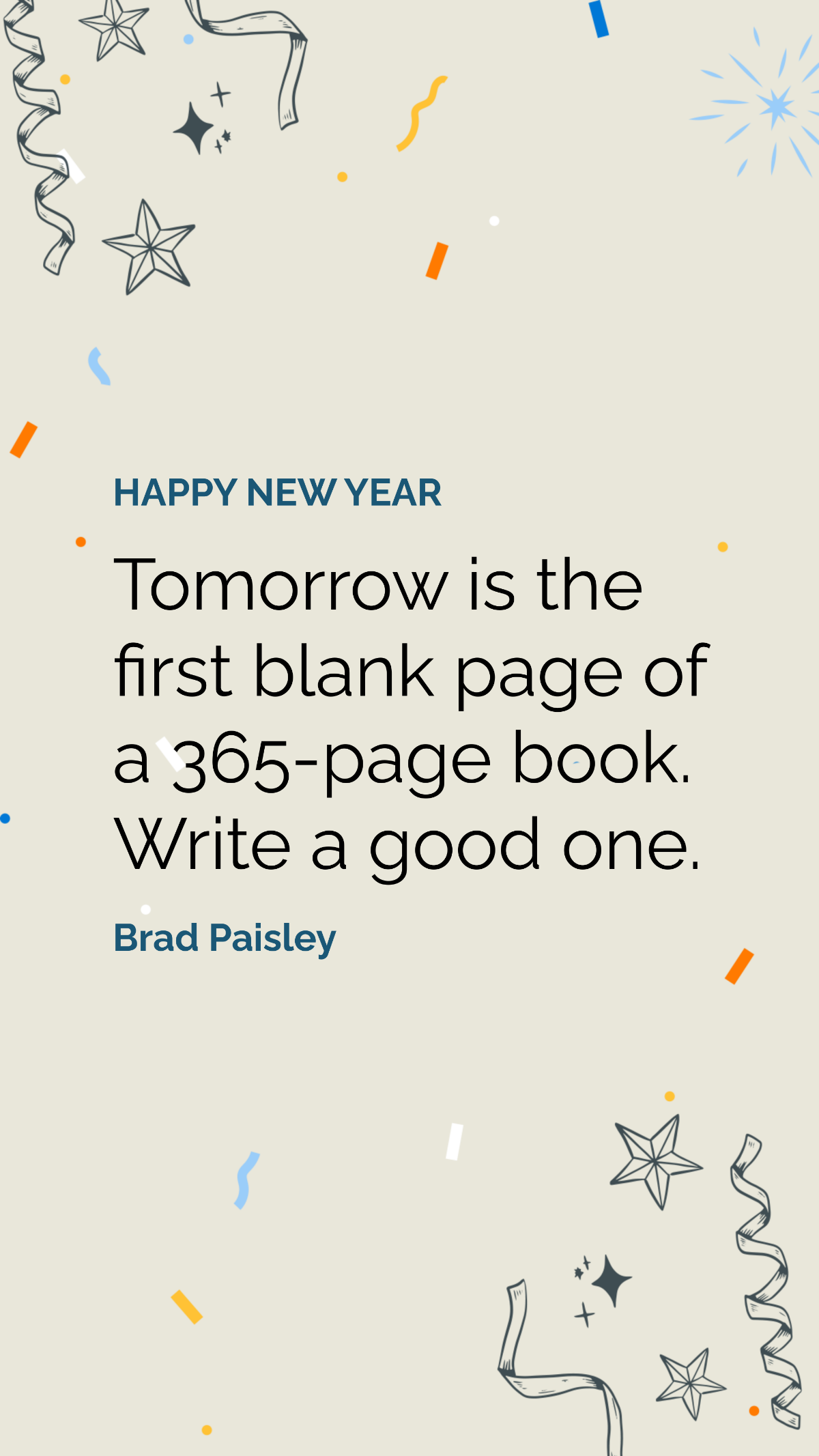Simple New Year Wishes Quotes Template