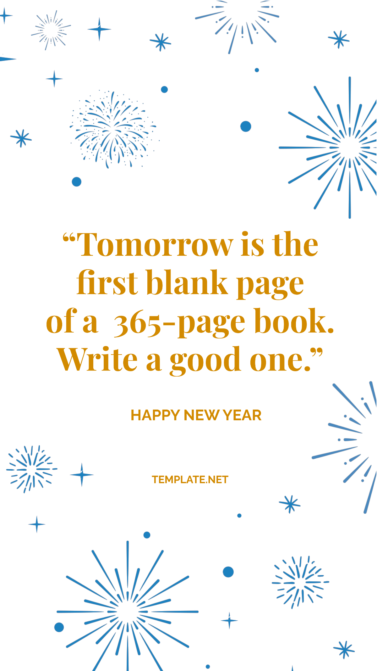 Free Happy New Year Quote Template - Edit Online & Download