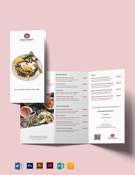 food-and-drink-tri-fold-brochure-template