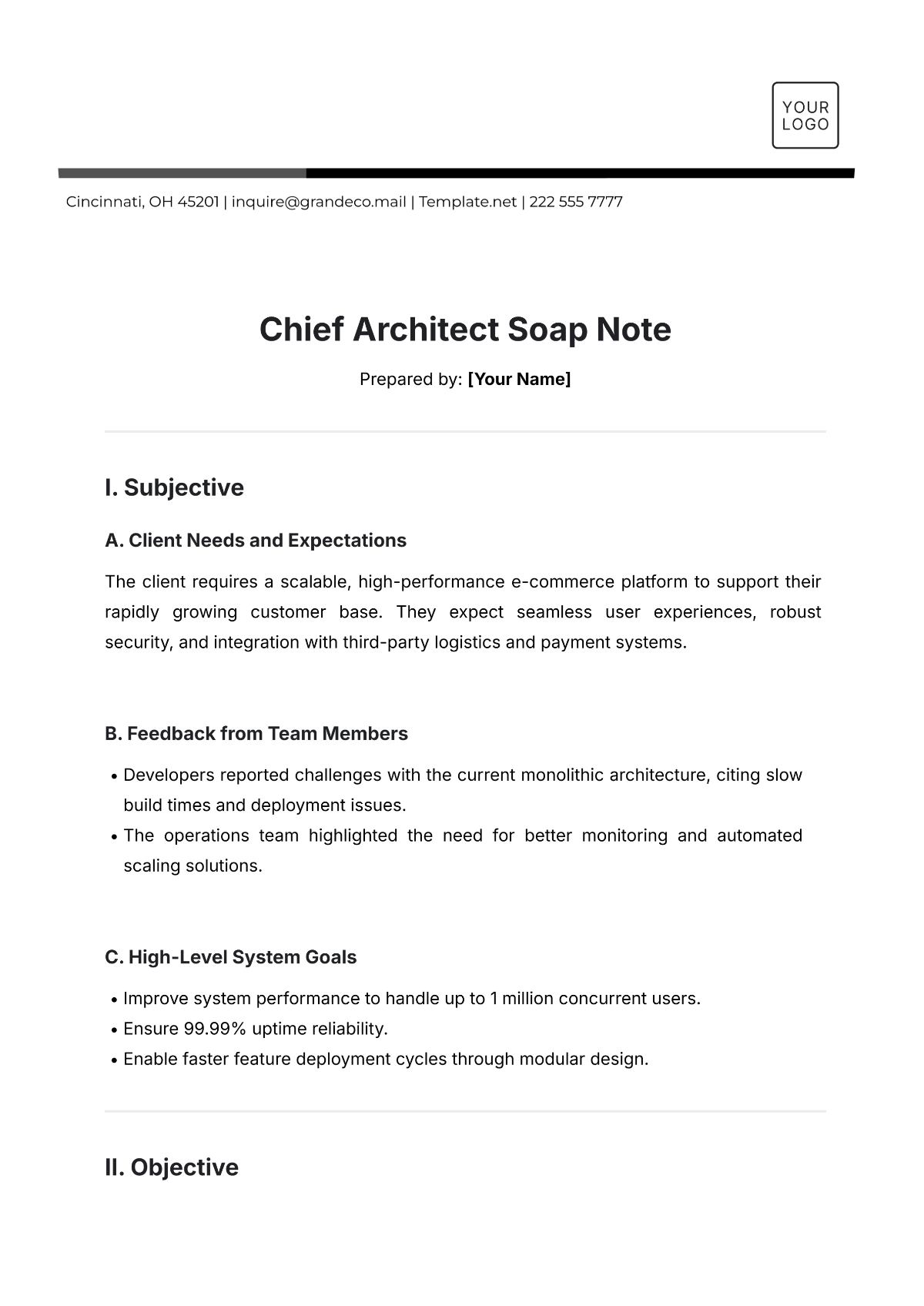 Chief Architect Soap Note Template - Edit Online & Download