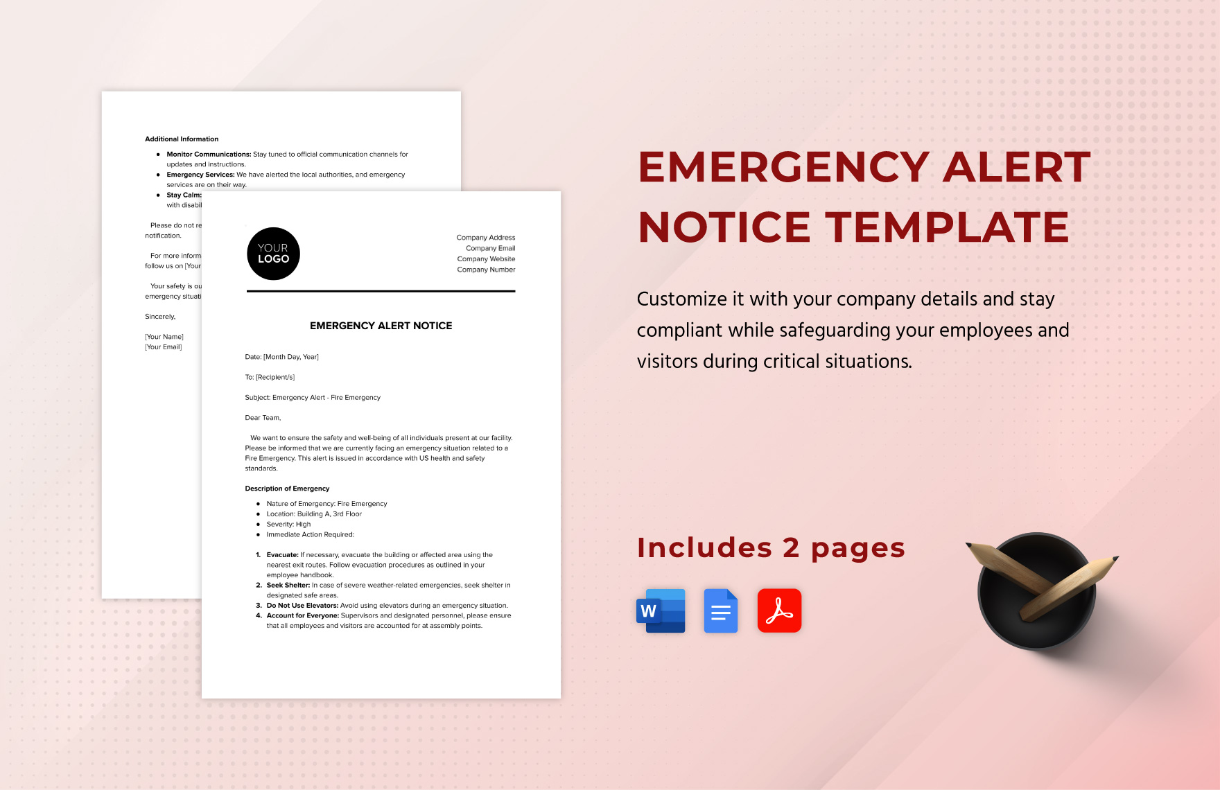 Notice Template In Word PDF Google Docs Download Template Notice Template In Word PDF Google Docs Download Template