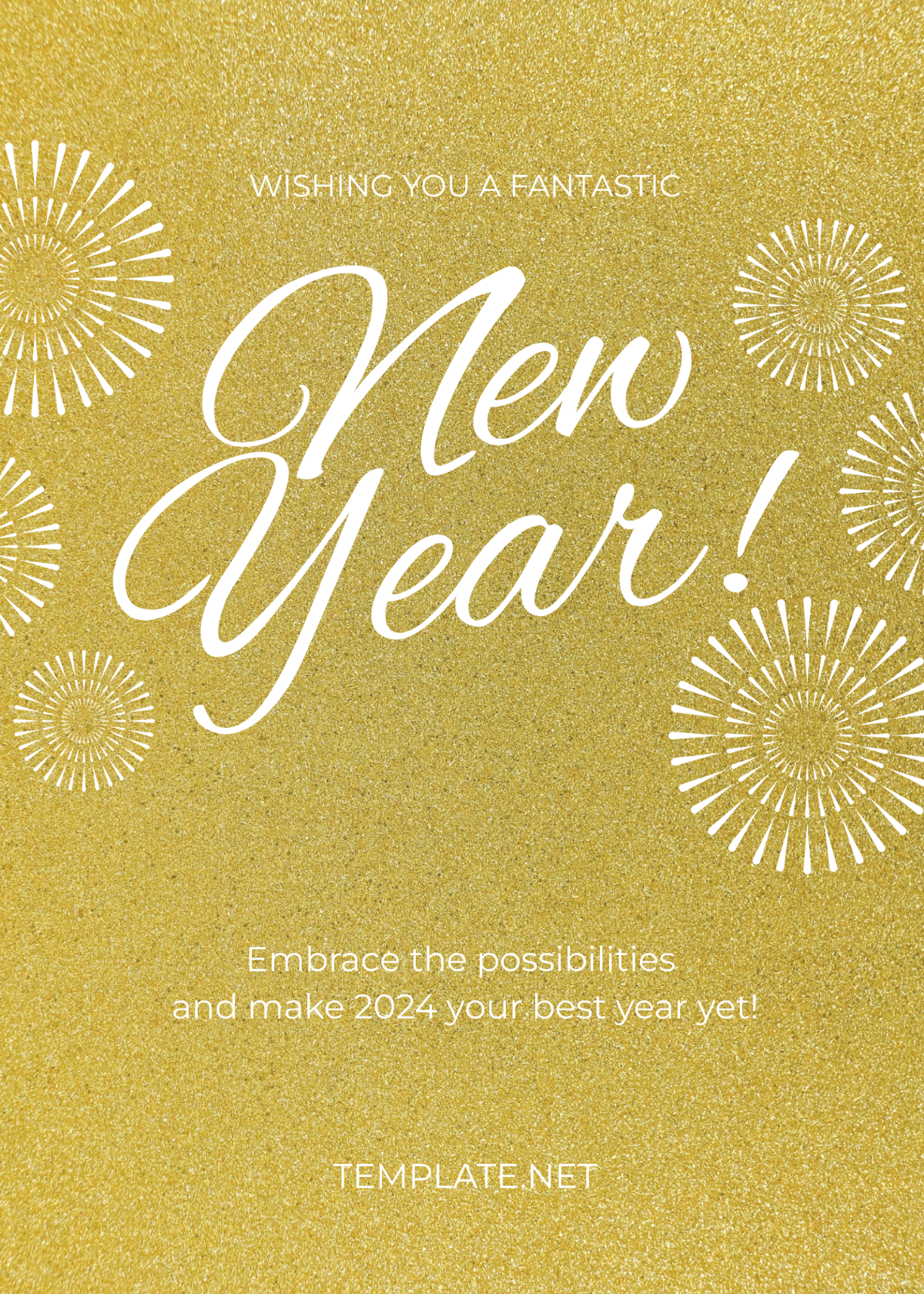Simple New Year Greeting Template
