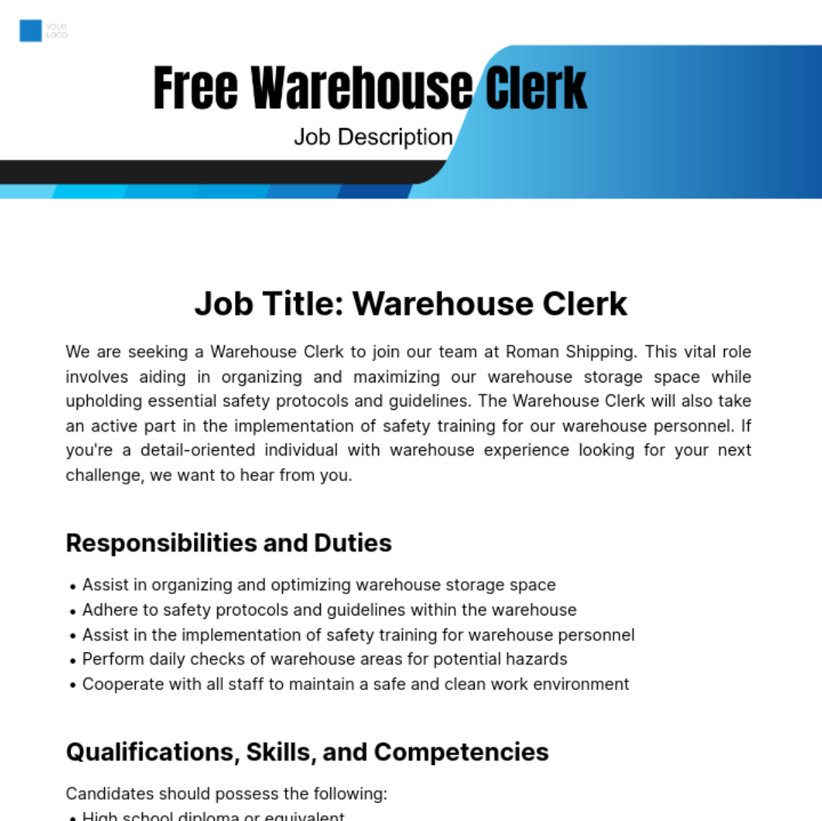 free-warehouse-clerk-job-description-edit-online-download