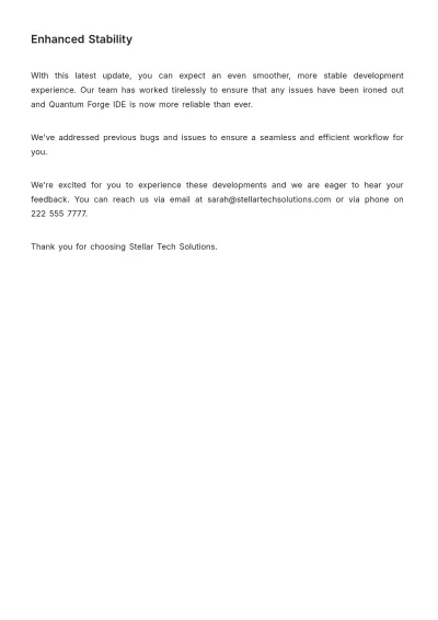 Free Development Release Note Template to Edit Online