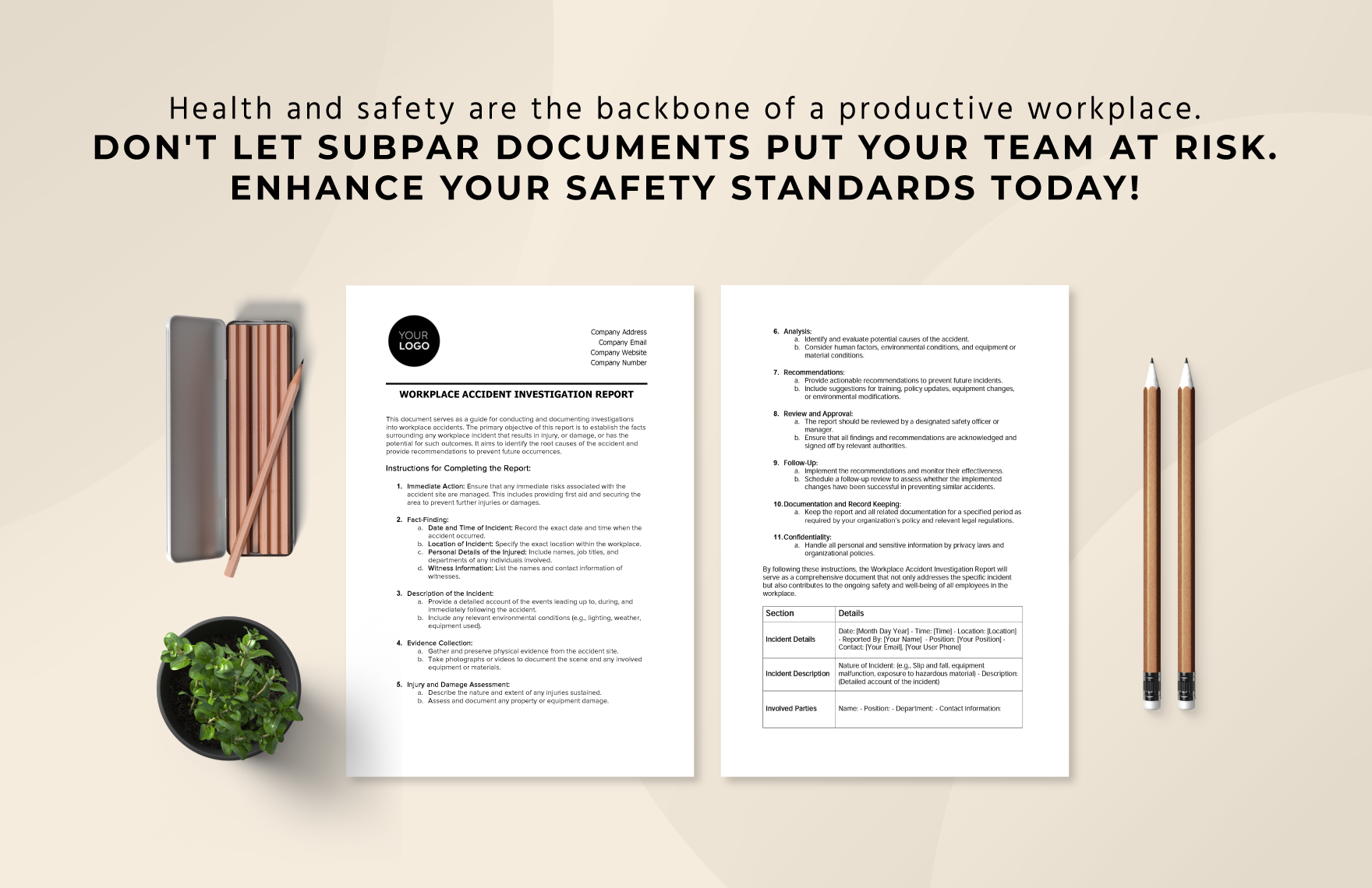 Workplace Accident Investigation Report Template
