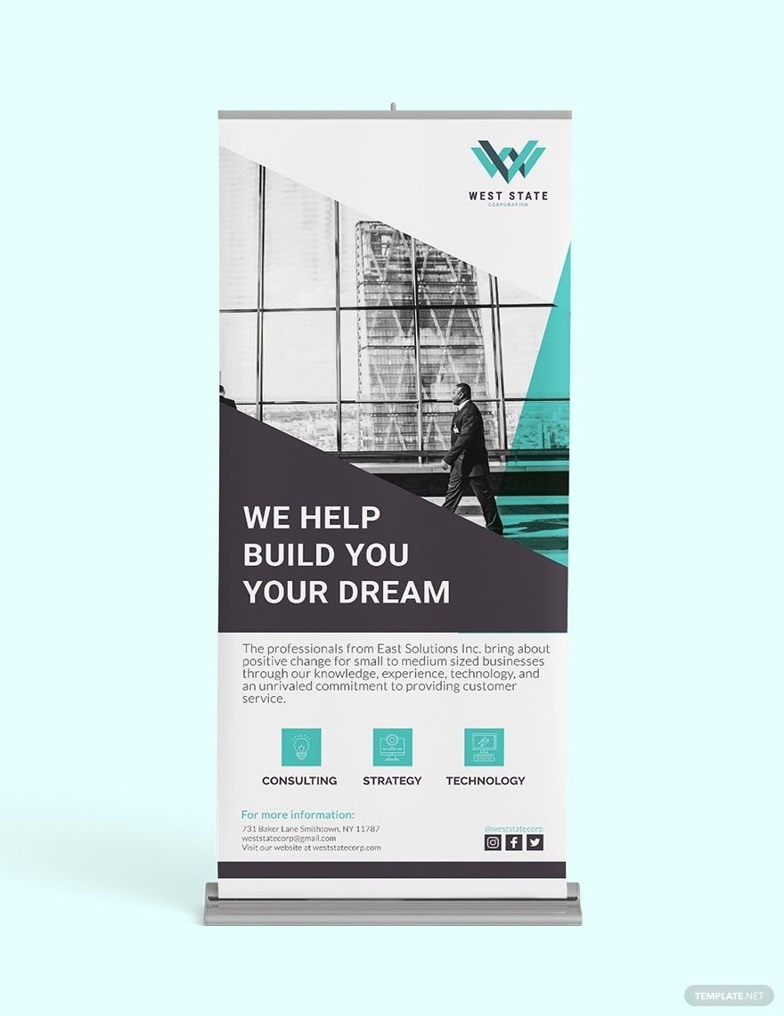Company Roll Up Banner Template