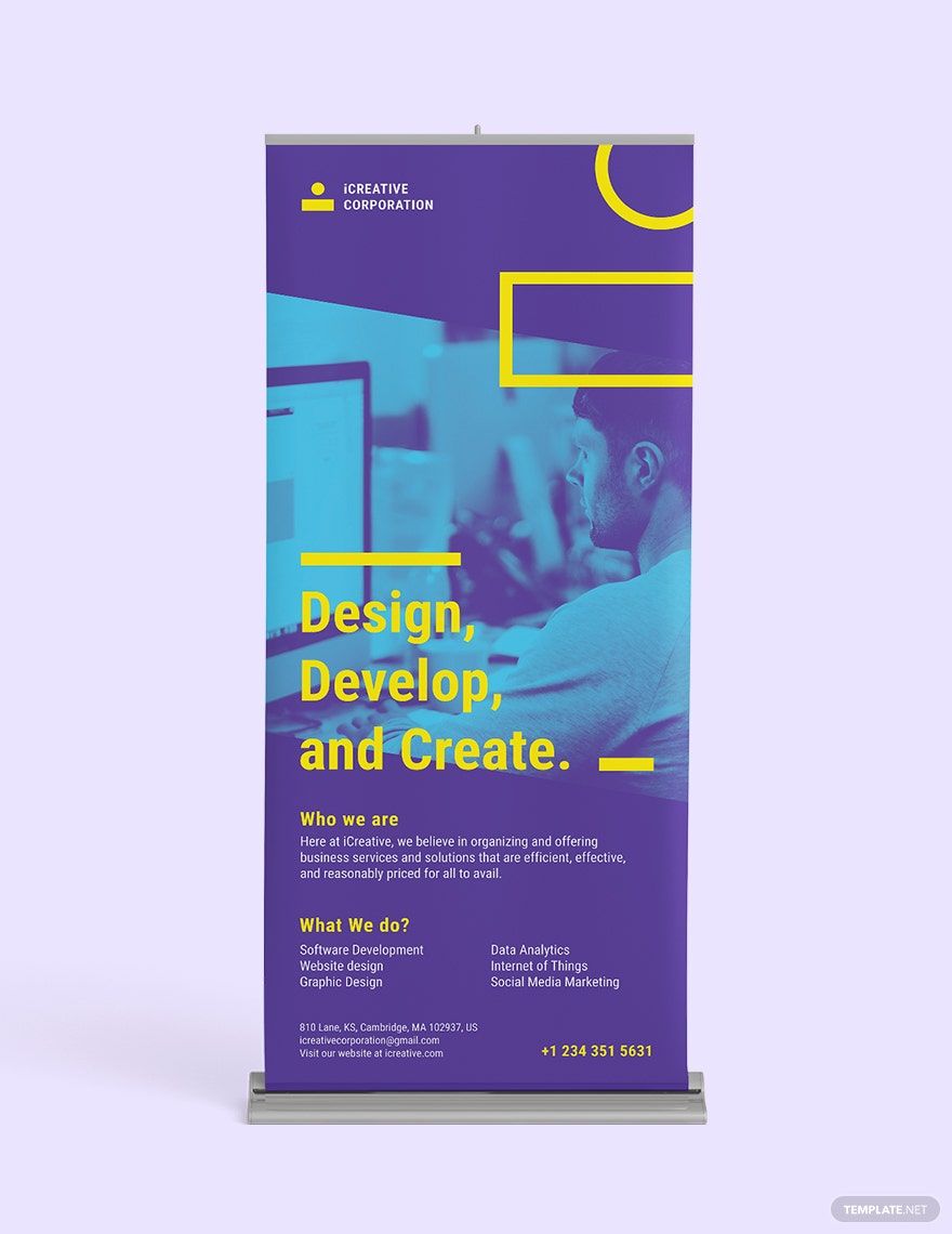 Creative Corporate Roll Up Banner Template