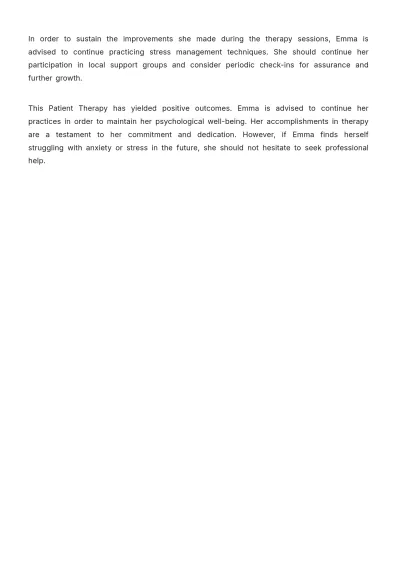 Free Discharge Therapy Note Template to Edit Online