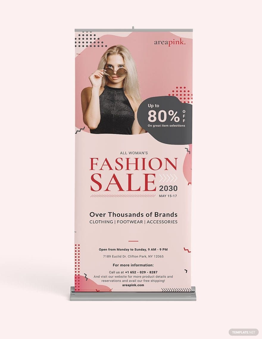 Free Sales Promotion Roll Up Banner Template