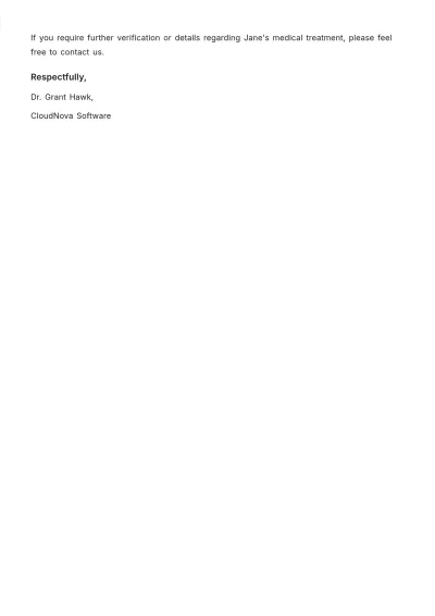 Free Hospital Excuse Note for School  Template to Edit Online