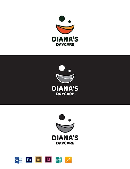 Dianas Daycare Logo Template