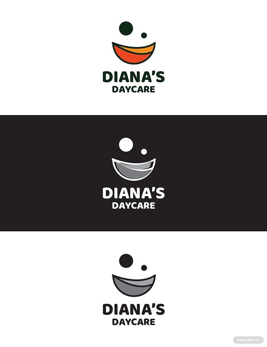 Free Diana's Daycare Logo Template