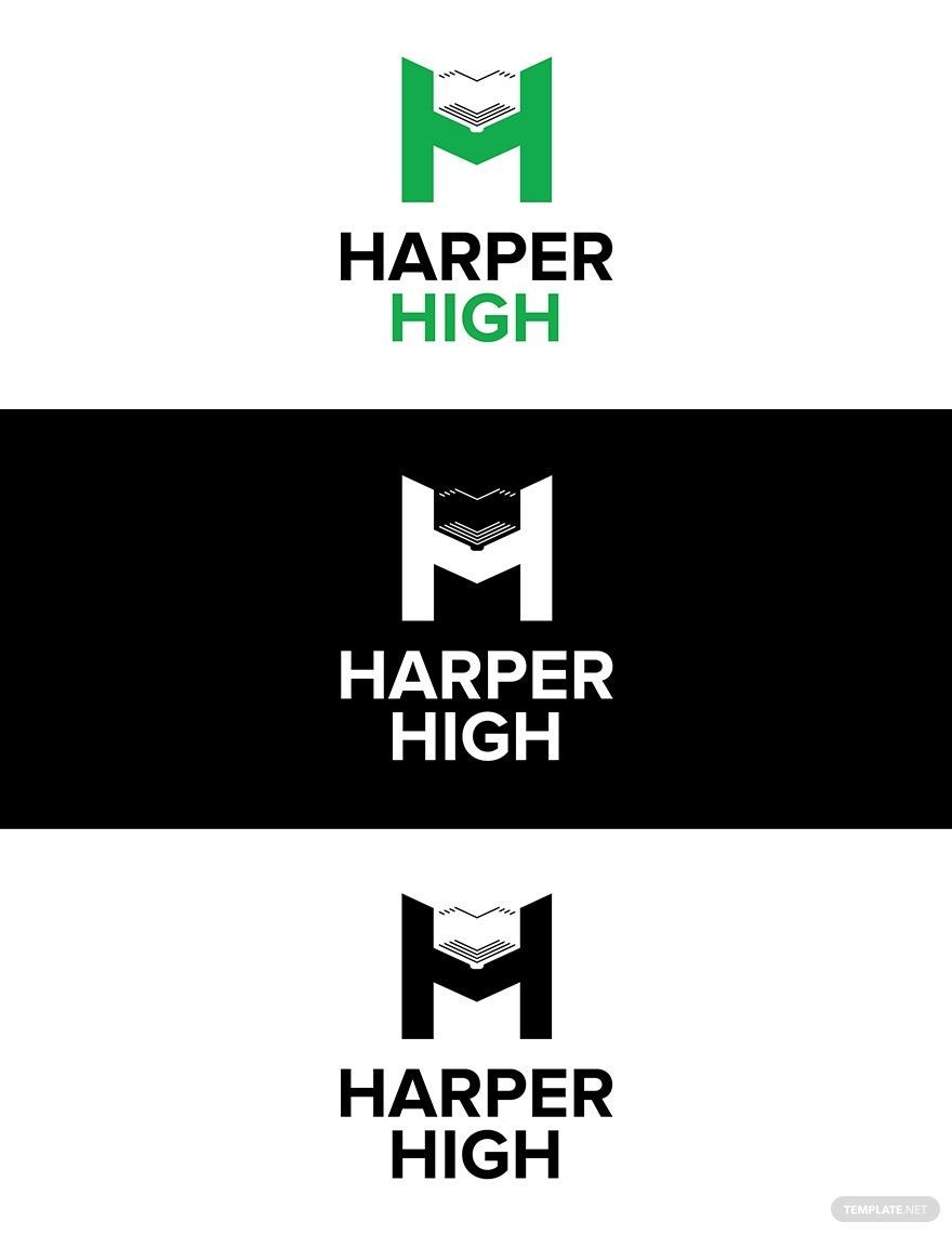 Free Harper High School Logo Template