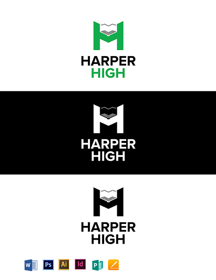Harper High Logo Template