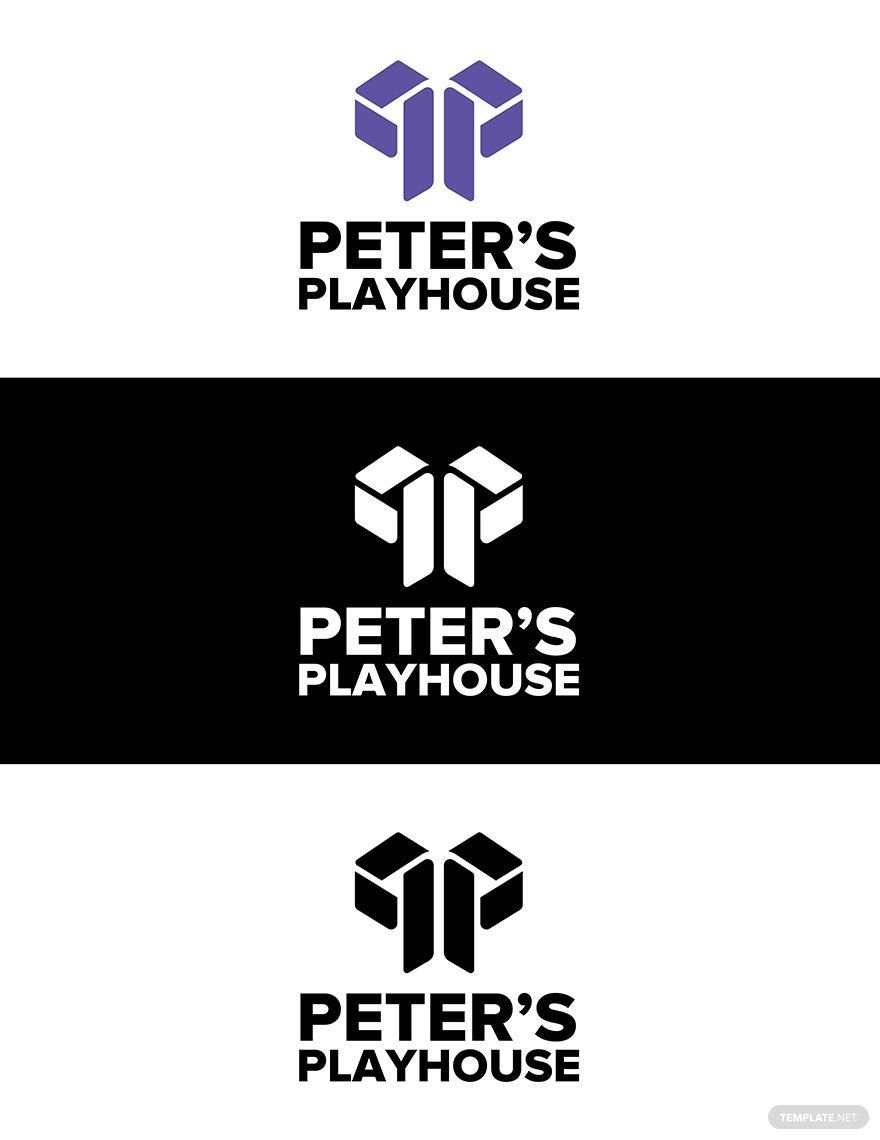 Peter's Playhouse Logo Template