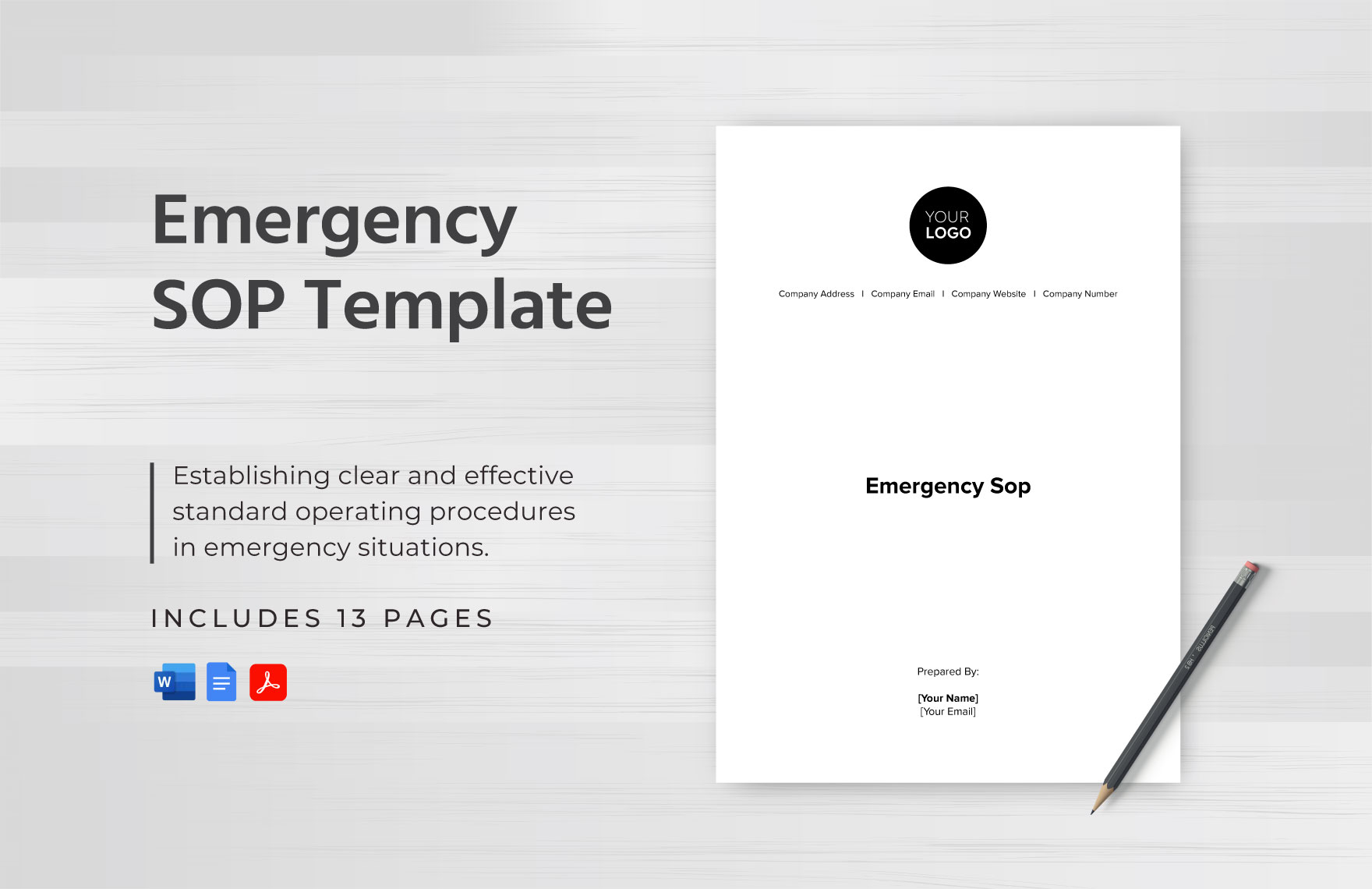 Emergency SOP Template in PDF, Word, Google Docs - Download | Template.net