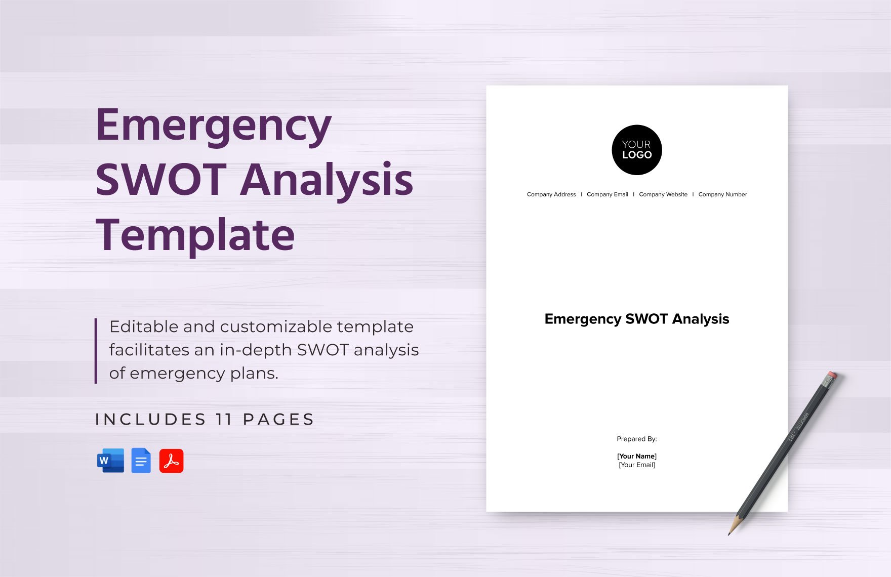 Emergency SWOT Analysis Template