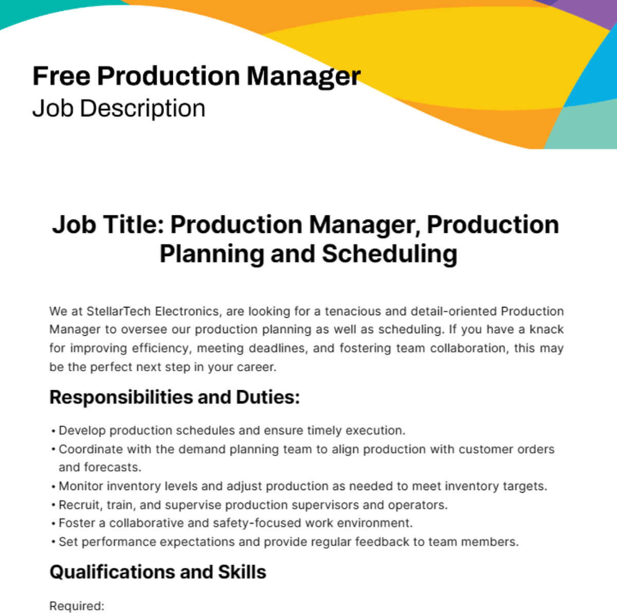 free-production-job-description-templates-examples-edit-online