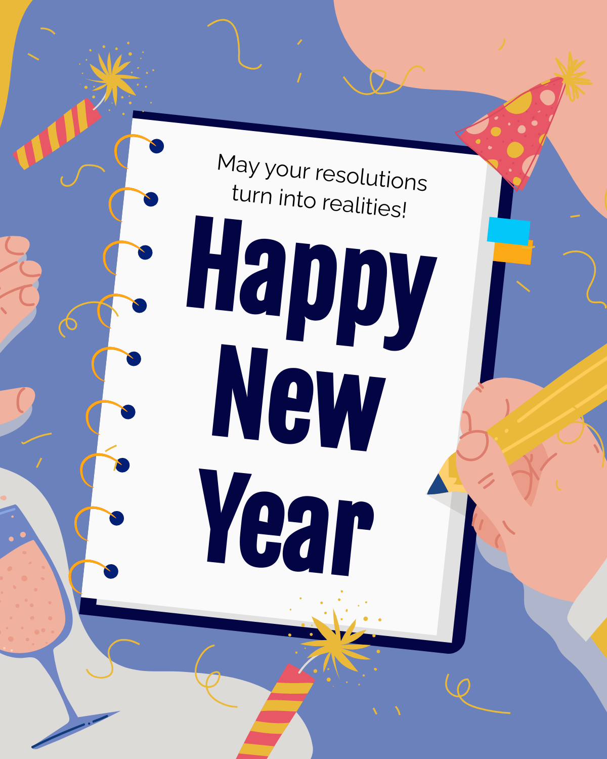 Free New Year Resolution Social Media Post Template