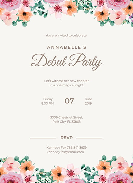 adobe illustrator invitation template download