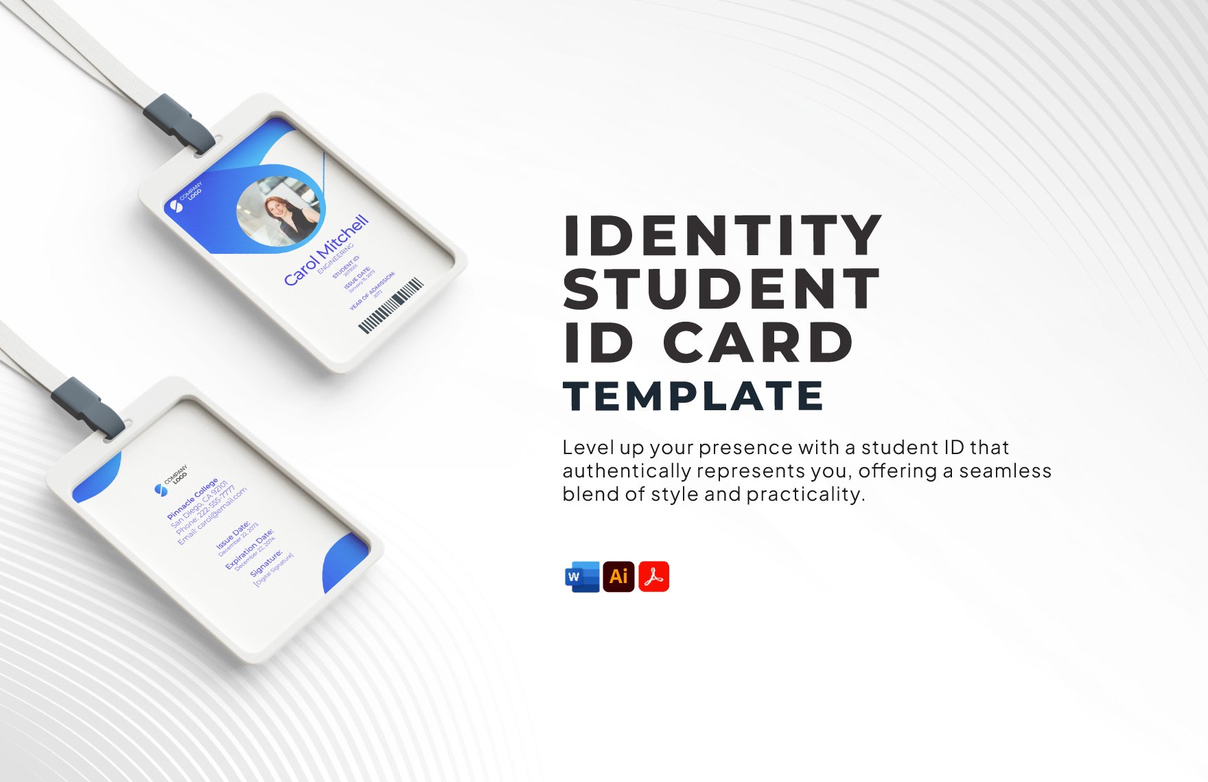Identity  Student Id Card Template