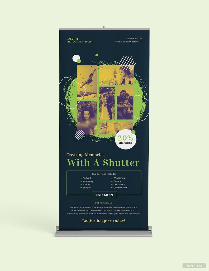 Creative Photography Roll Up Banner Template