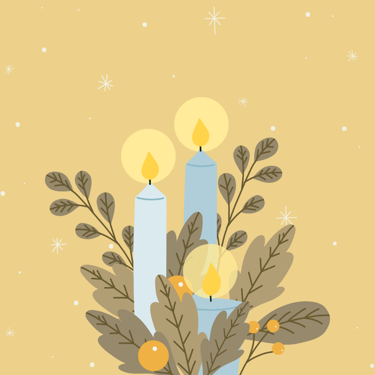 New Year Christian Clipart Template