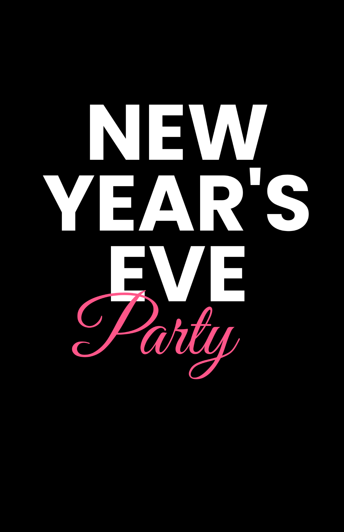 Free New Year's Eve Event Poster Template