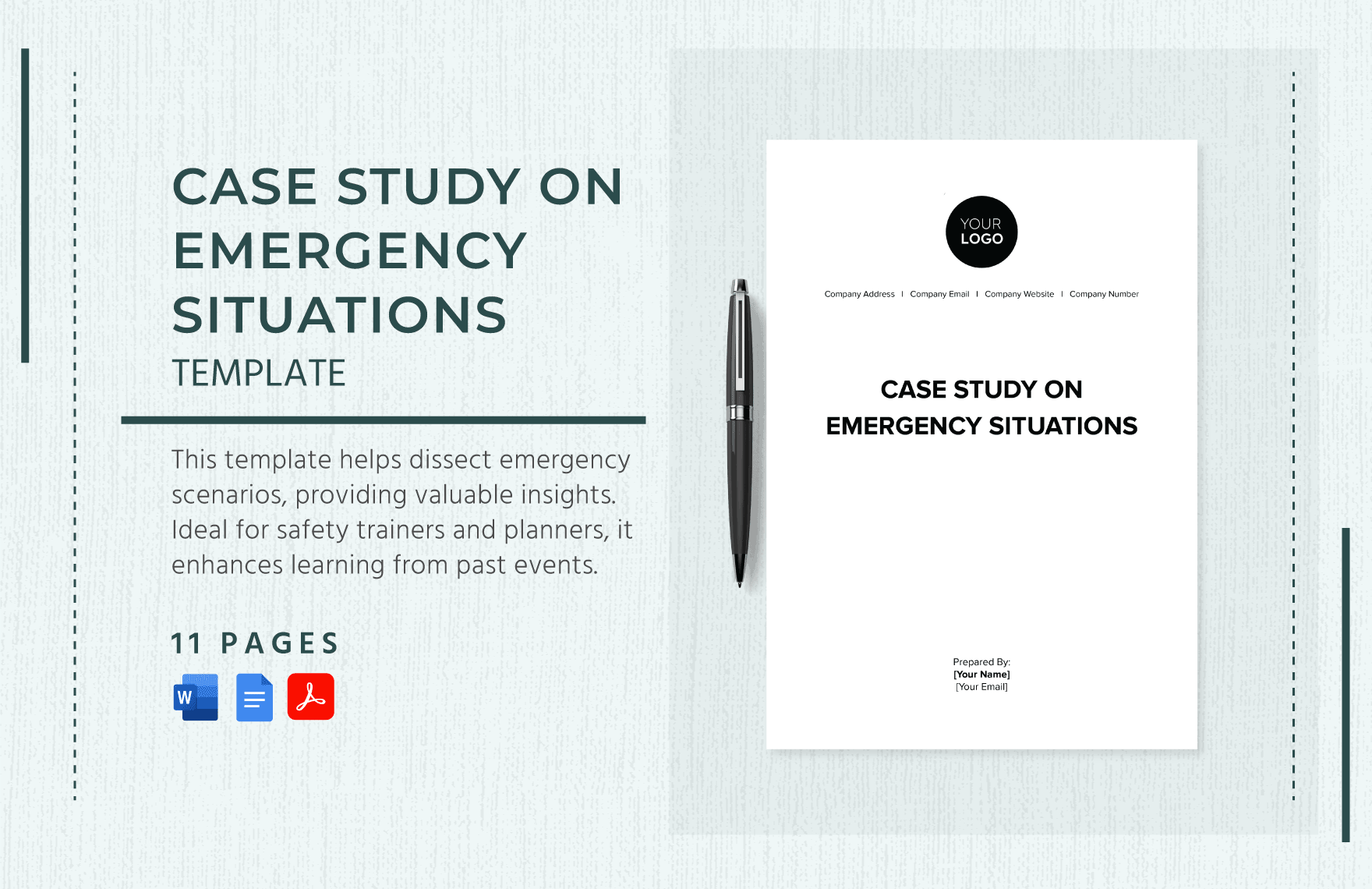 Case Study on Emergency Situations Template