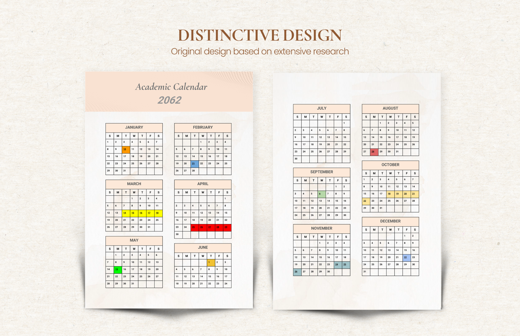 Academic Calendar Template