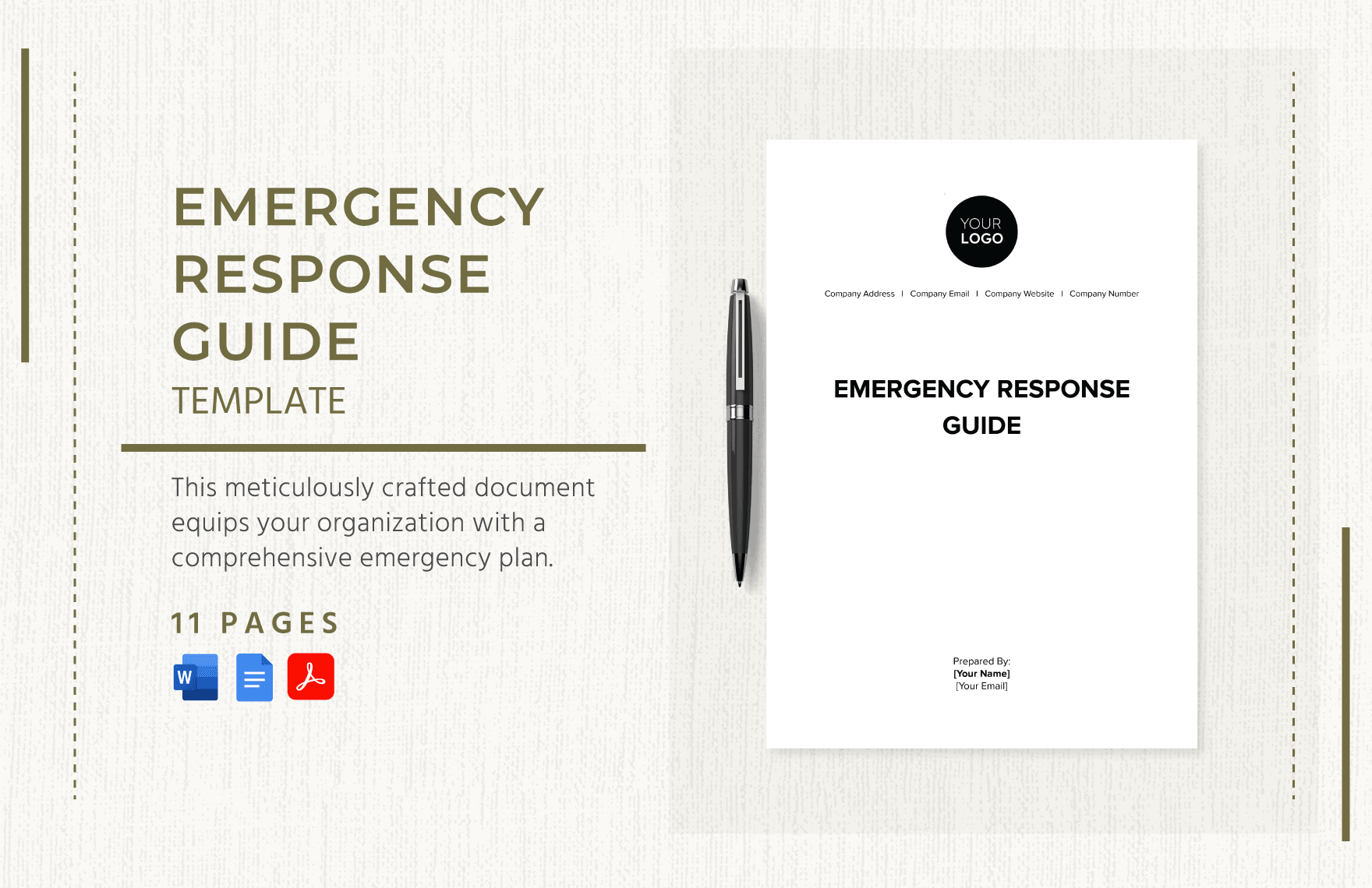 Emergency Response Guide Template