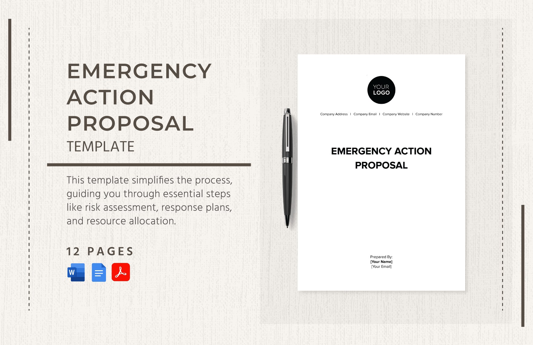 Emergency Action Proposal Template