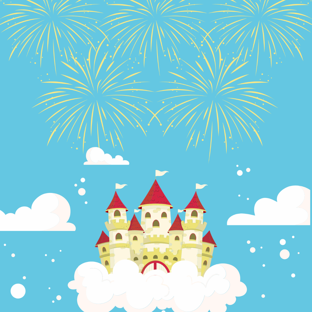 Disney New Year Clipart Template