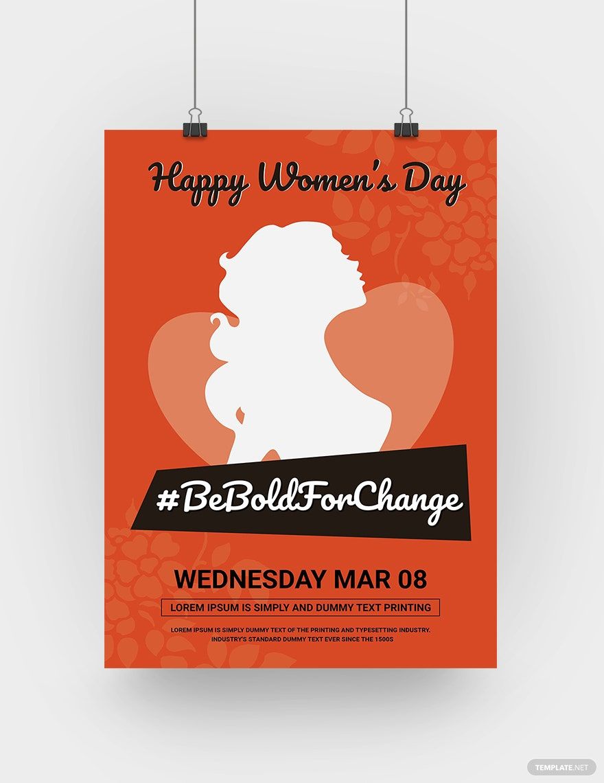 Womens Day Poster Template in PSD, Outlook
