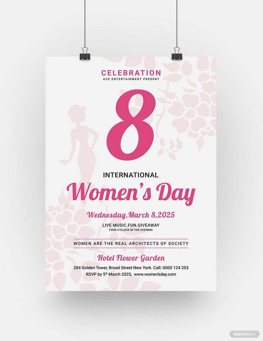 Free Editable Womens Day Poster Template