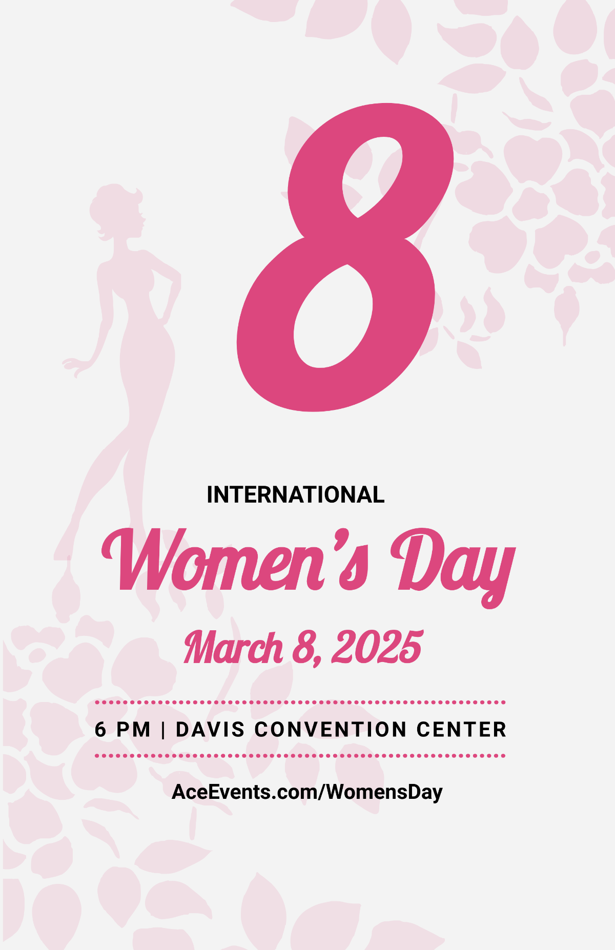Editable Womens Day Poster Template