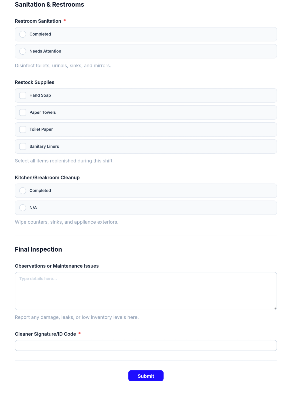 Free Commercial Cleaning Checklist Templates Template & AI Maker Free Commercial Cleaning Checklist Templates Template & AI Maker