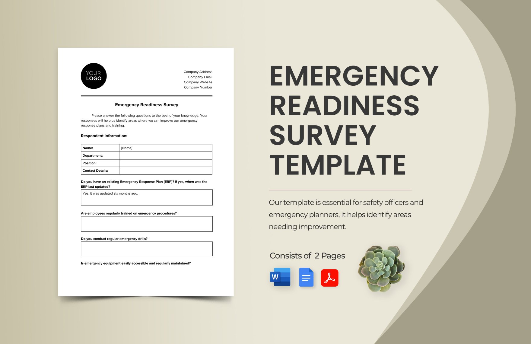Emergency Readiness Survey Template