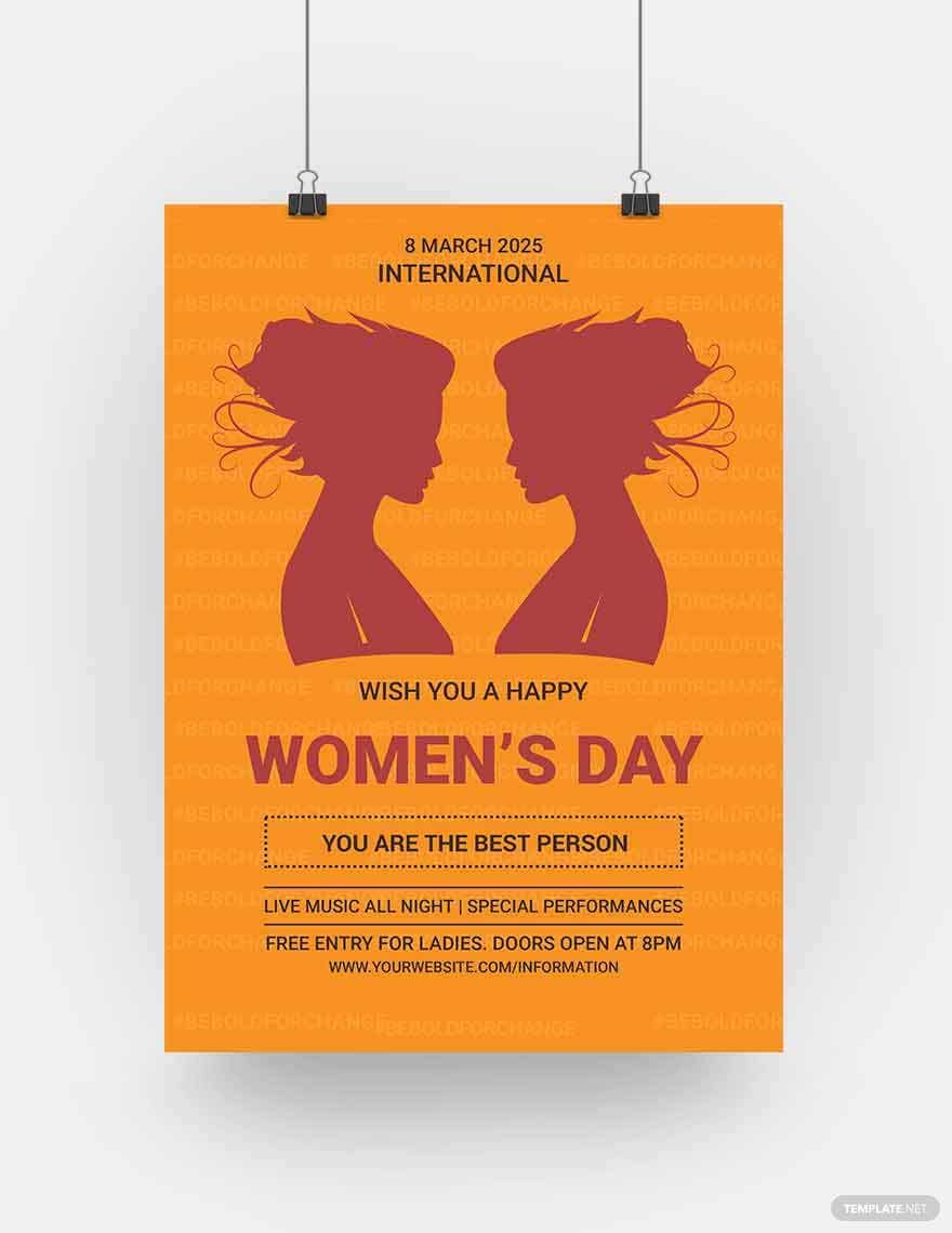 Free International Womens Day Poster Template