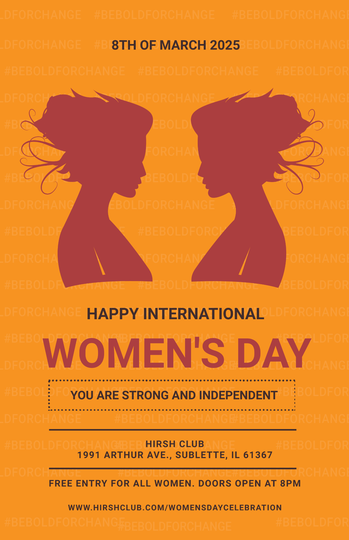 International Womens Day Poster Template