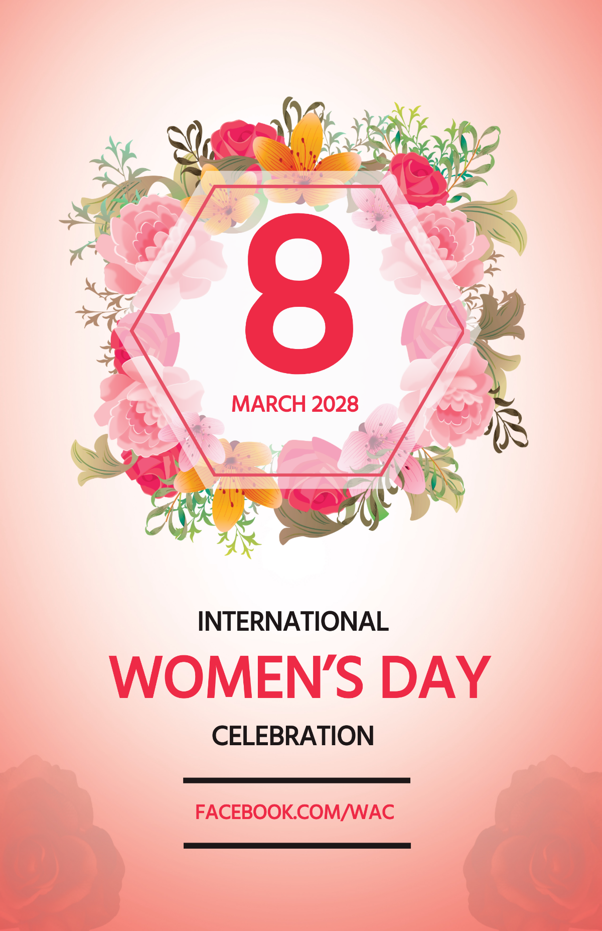 Women's Day Celebration Poster Template