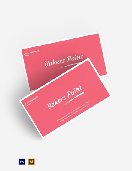 bakery business cards