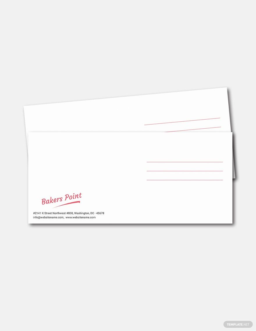 Bakery Envelope Template in PSD, Illustrator - Download | Template.net