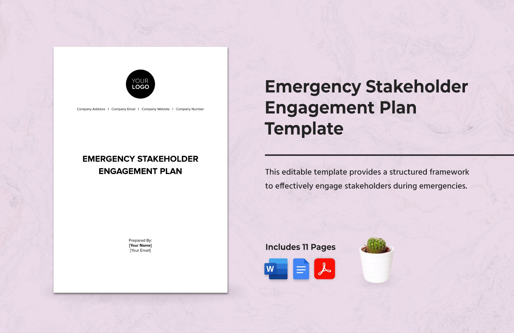 Emergency Stakeholder Engagement Plan Template